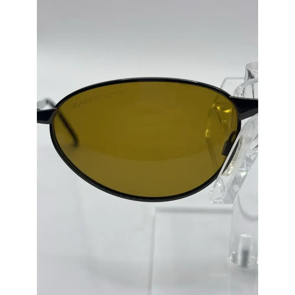 Eagle Eyes Extreme #10013 Polarized TriLenium Amber Sunglasses Gunmetal Vintage